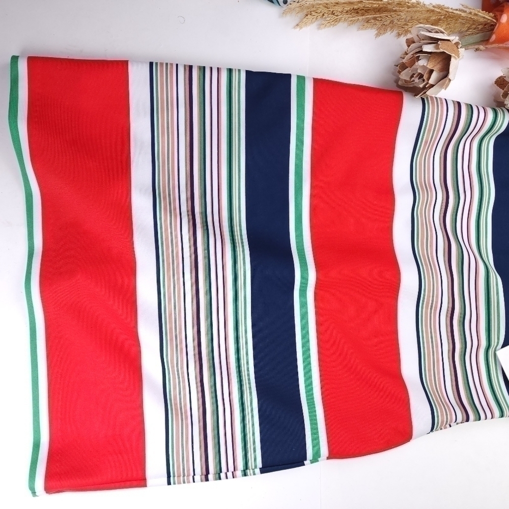 New Julia Jordan Red Navy, Green White Striped Dress Sz 4 - Picture 7 of 11